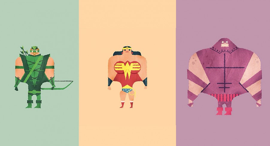 Featured Image Awesome Watercolour Superheroes