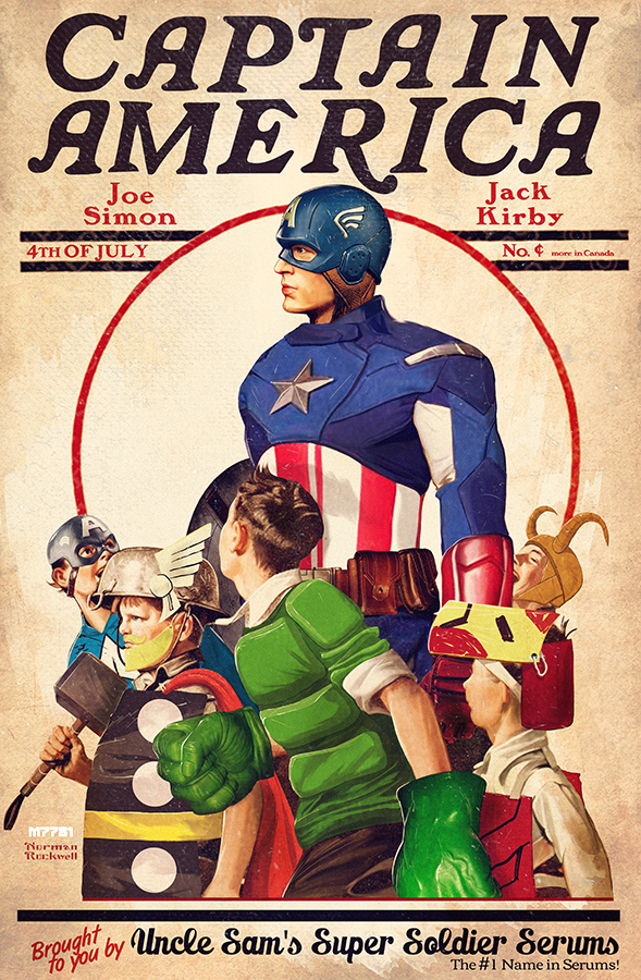 Captain America Rockwell